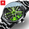 Rotating Wheel Dial Watch for Men New Fashion Stainless Steel Car Wheel Watch for Boys Premium Quality Watch for Gents Elegant Watch for Gift